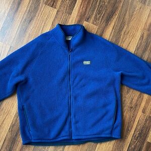 Vintage LL Bean men’s super soft zip up fleece blue size XXL